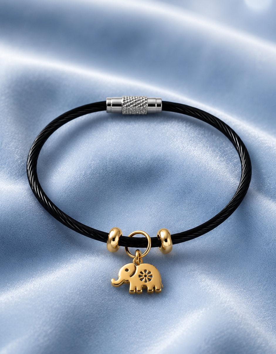 Elephant Charm Rakhi Bracelet for Infant and aged below 5 years.