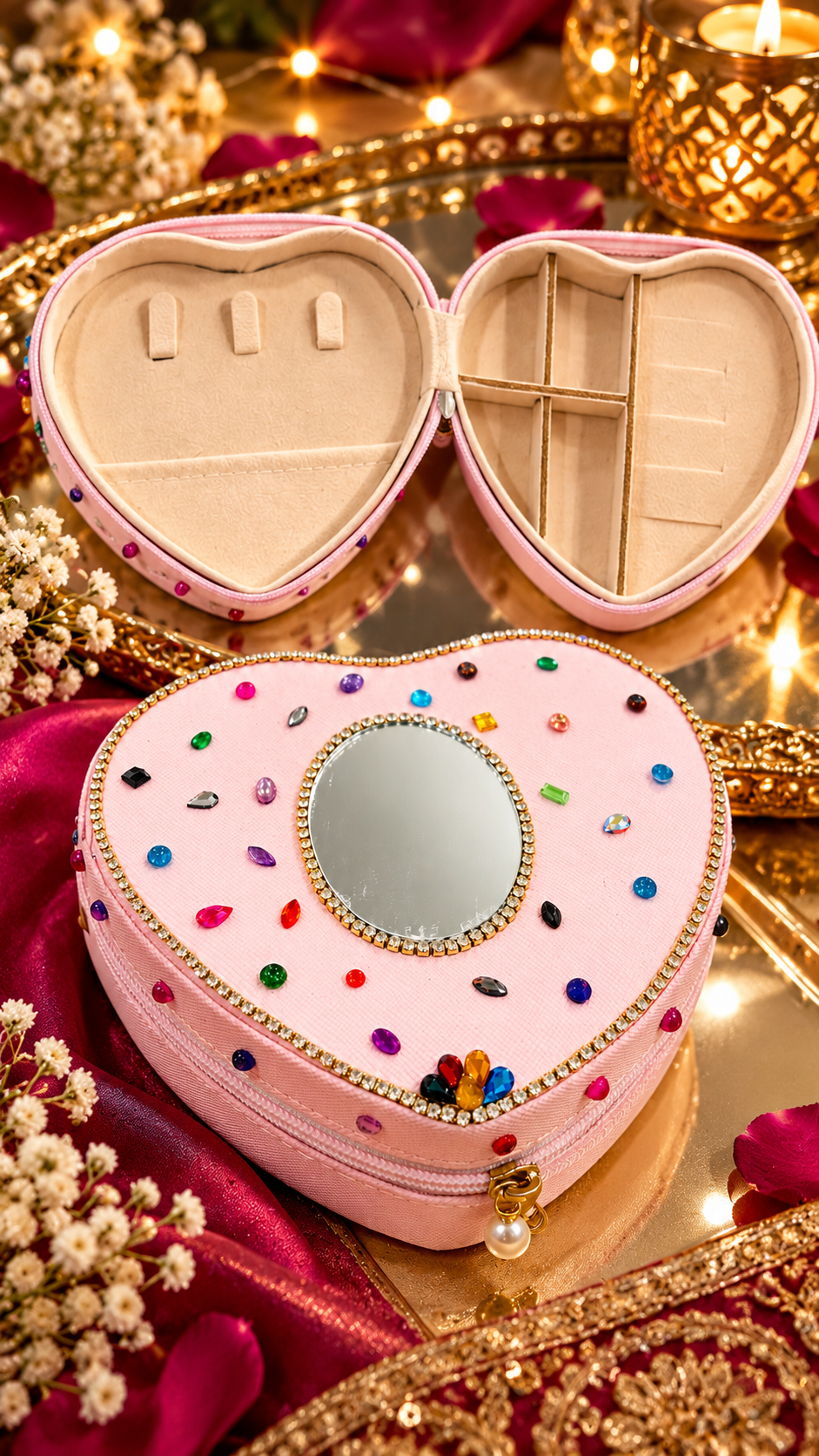 Jewellery Organiser Free Gift on and above Rs. 1299/- (Random Color)