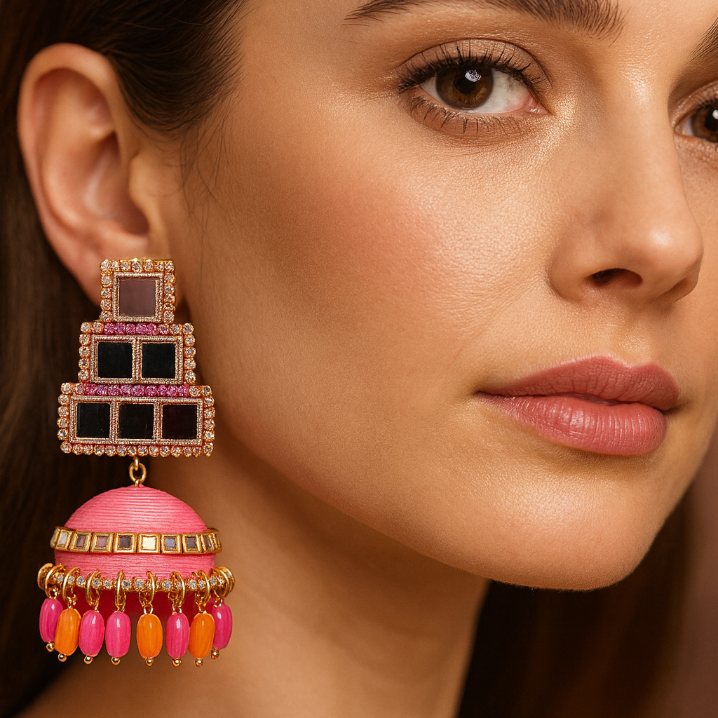 Pyramid Pastel Jhumka
