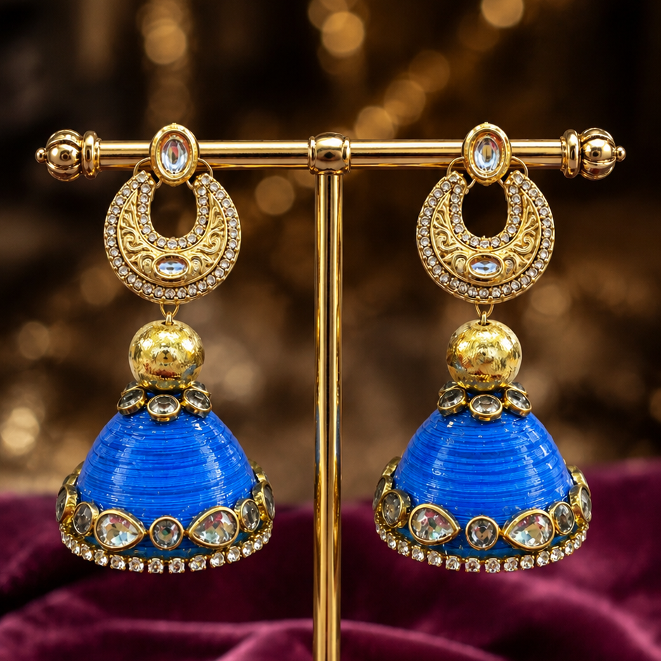 Kundan Chandbali Jhumka