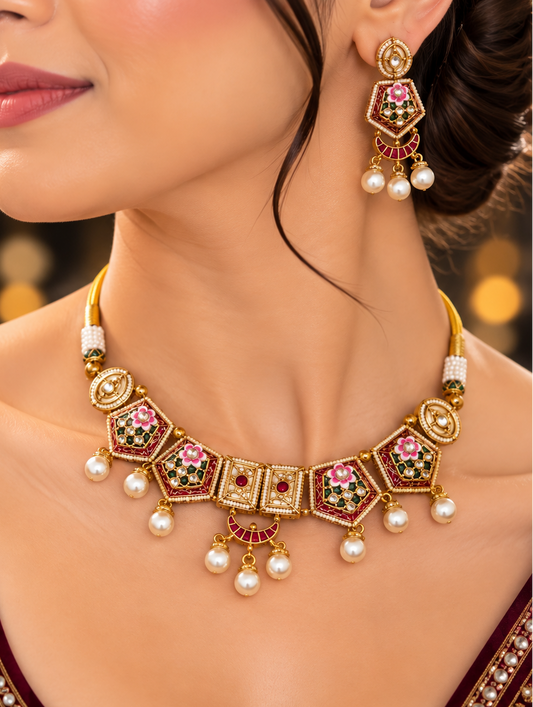 Designer Kundan Choker Set
