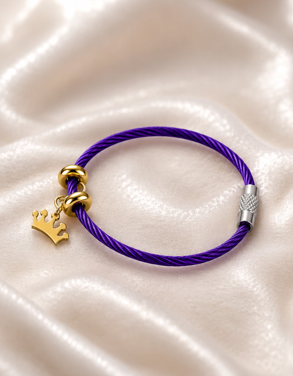 Crown Charm Rakhi Bracelet for Infant and aged below 5 years.
