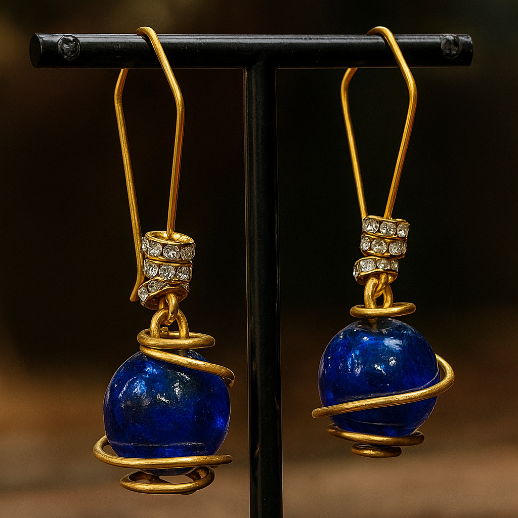Celestial Gemstone Drop Earrings