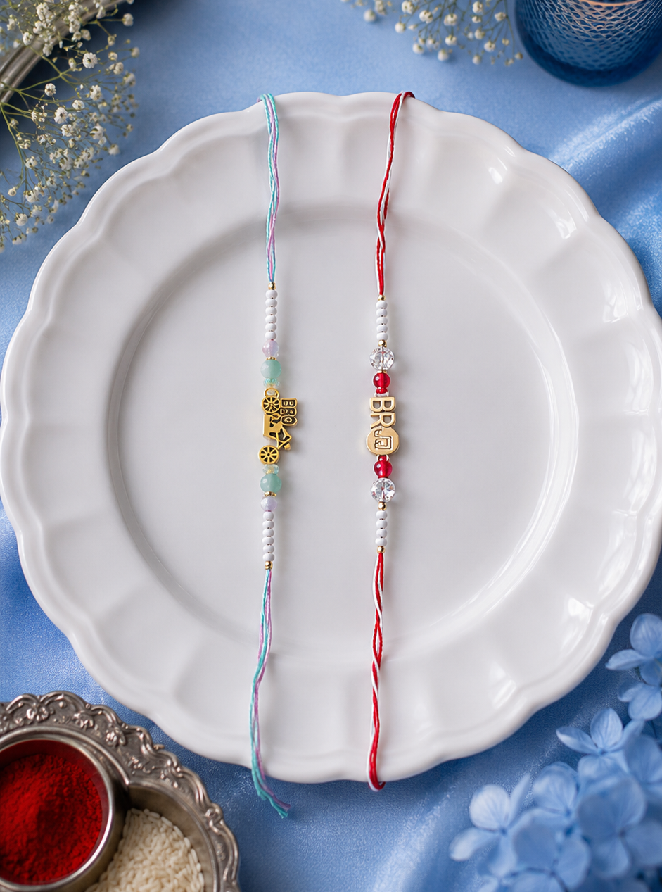 Bro Rakhi and Gana Set [Set of 2]
