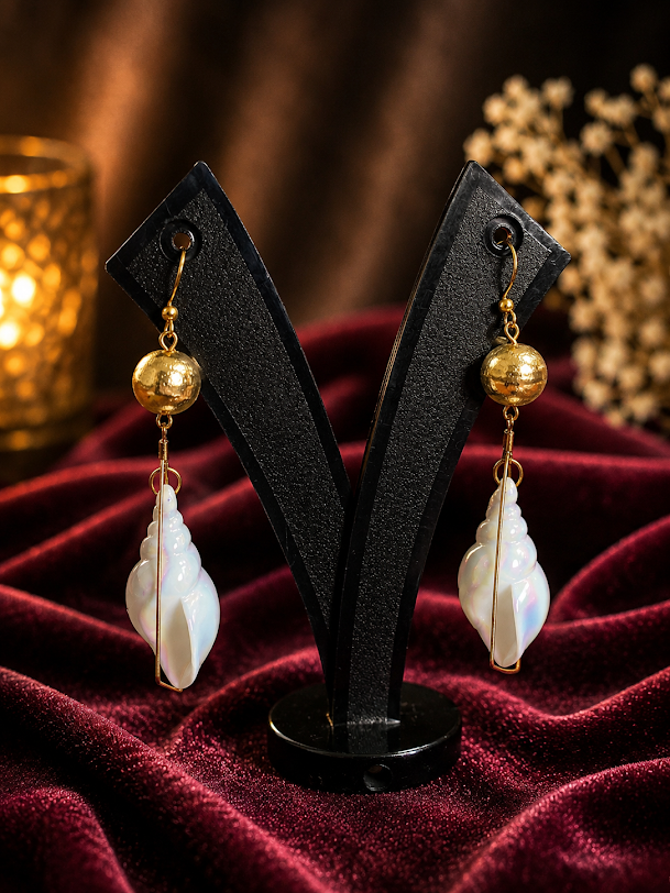 Halographic Shell beads Danglers