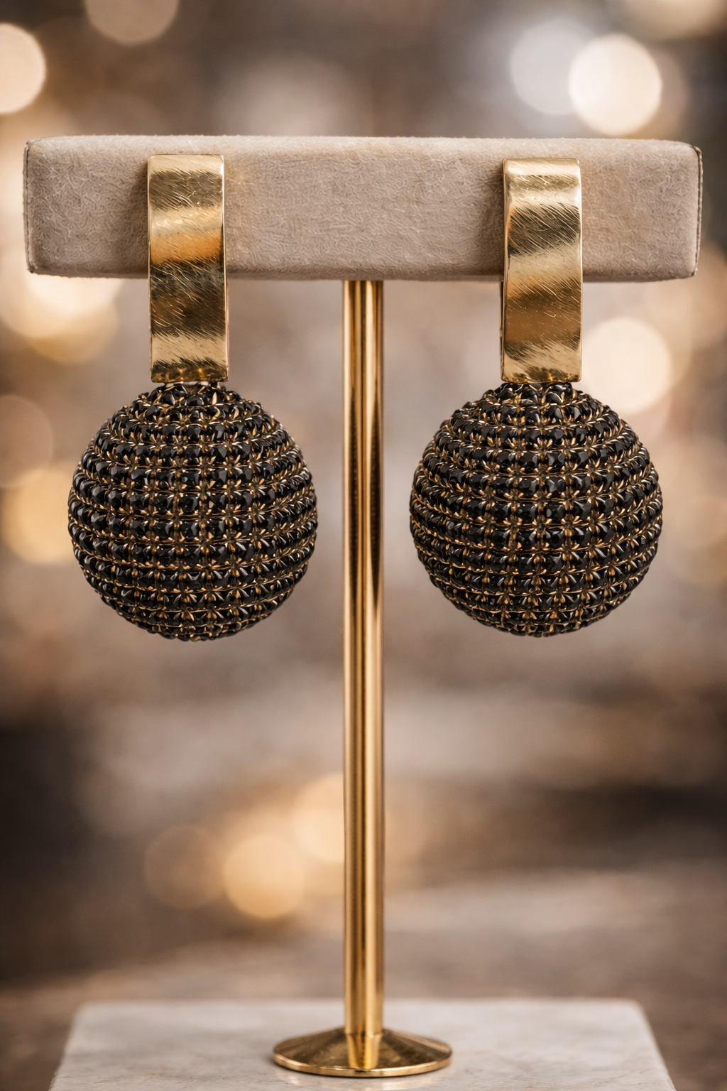 Disco Ball Earrings Danglers - The Trendy loop Series