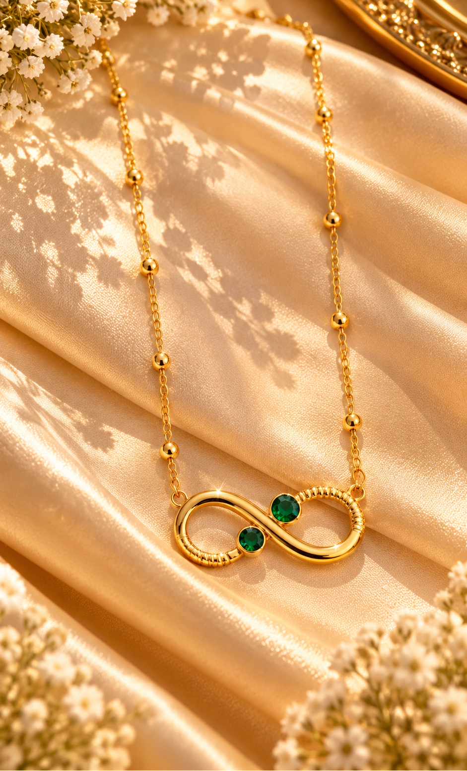 Infinity Anti-tarnish Pendent with Golden Chain