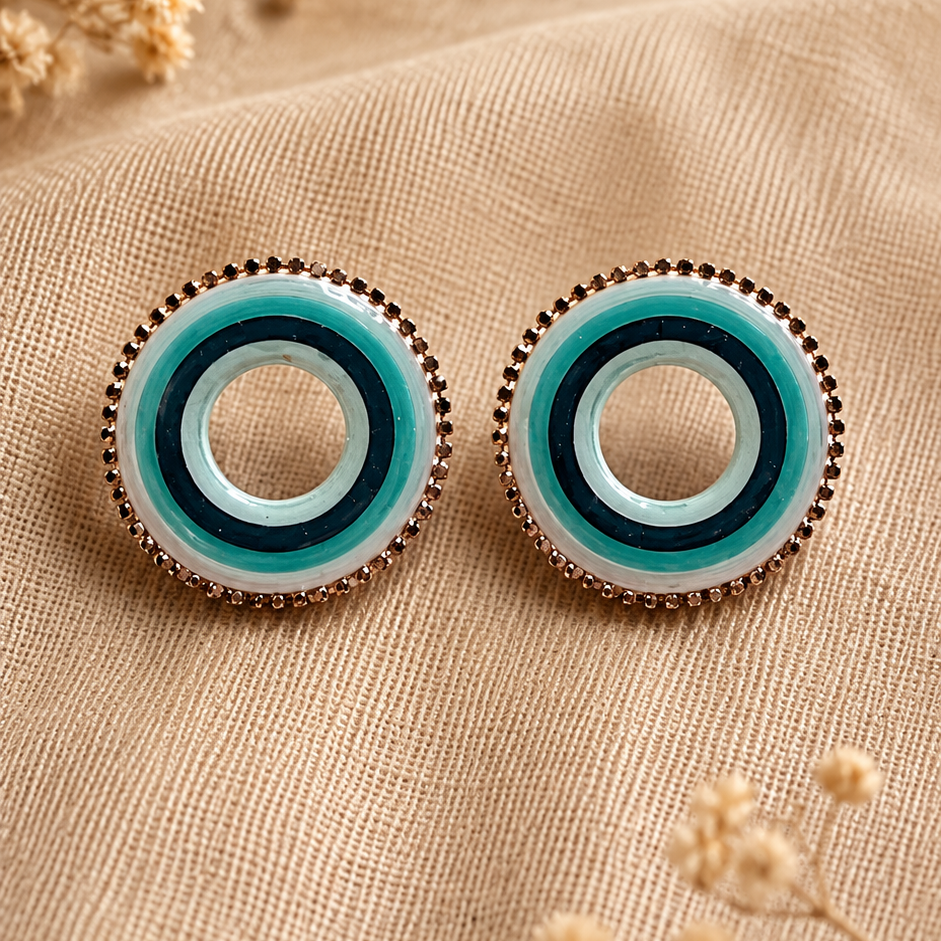 Rainbow Statement Halo Stud