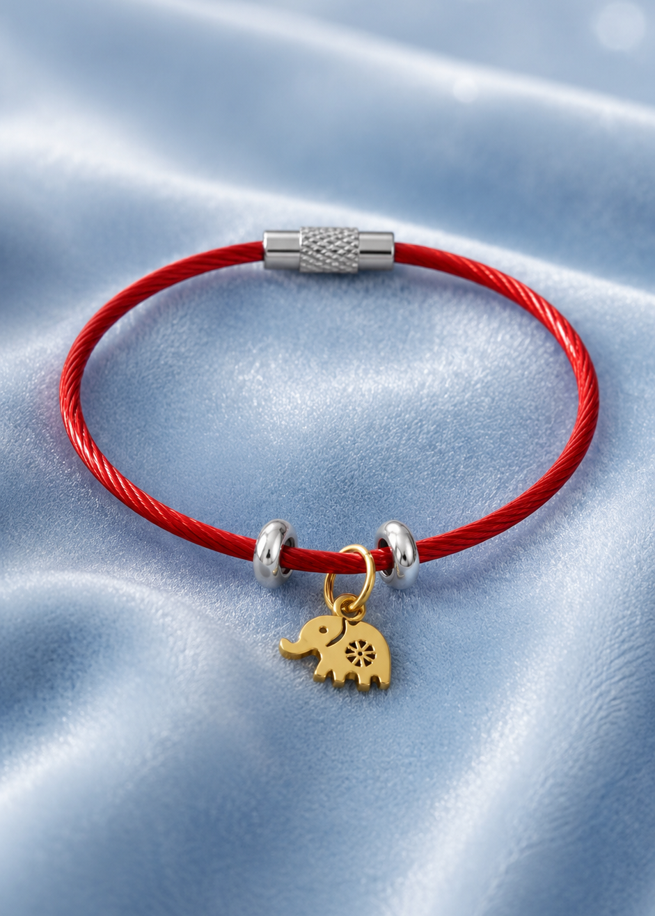 Elephant Charm Rakhi Bracelet for Infant and aged below 5 years.