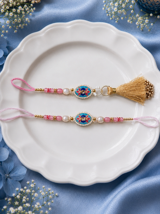 Kundan Charm Bhai Rakhi and Bhabhi Rakhi