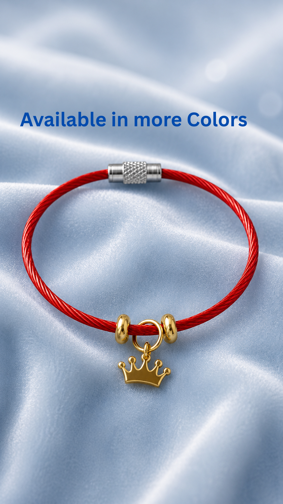 Crown Charm Rakhi Bracelet for Infant and aged below 5 years.