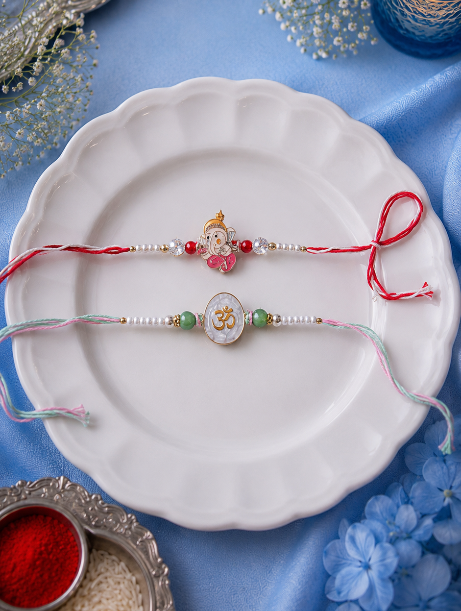 Om and Ganesha Rakhi [Set of2]