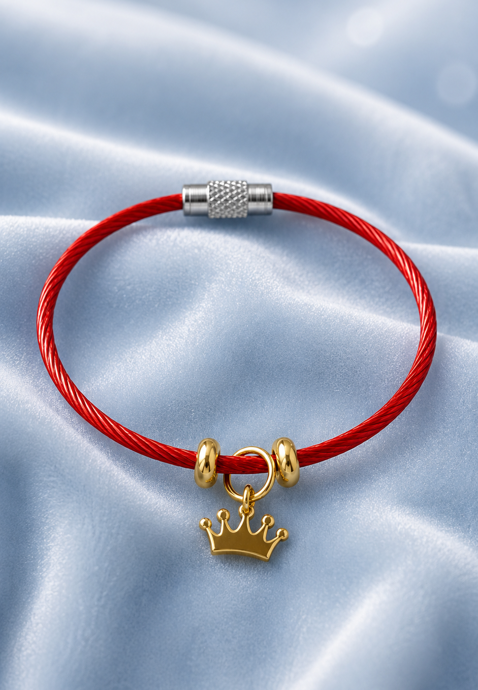Crown Charm Rakhi Bracelet for Infant and aged below 5 years.