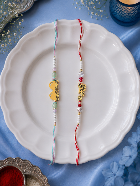 Swag Bro Rakhi Set [Set of 2]