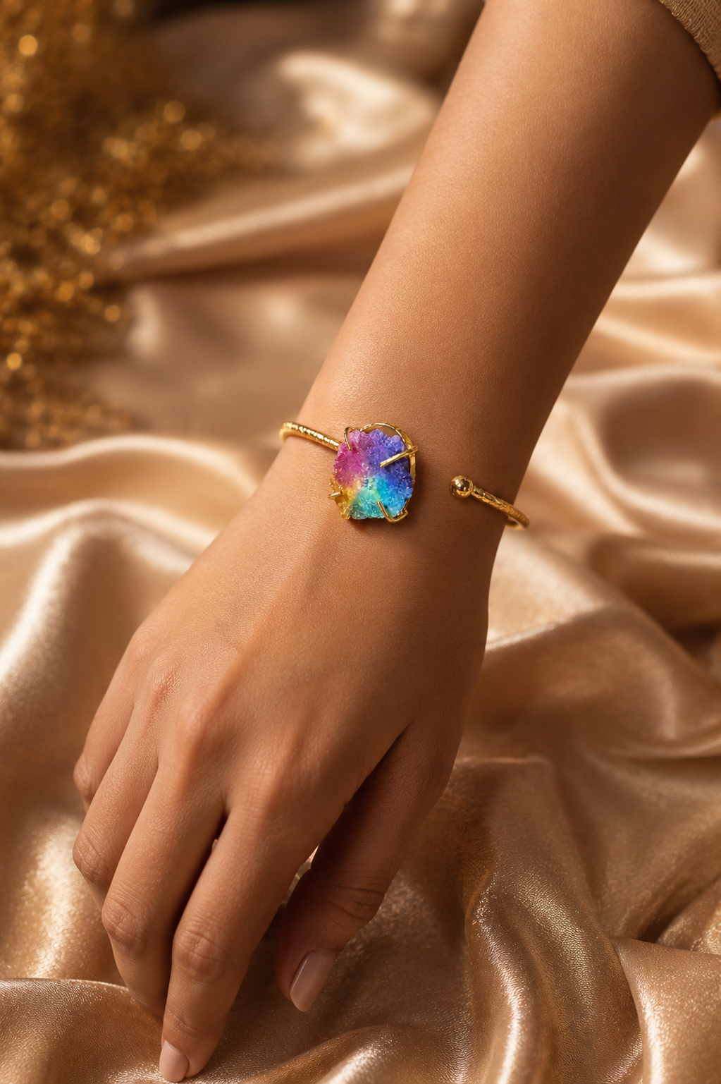 Solar Stone Claw Bracelet
