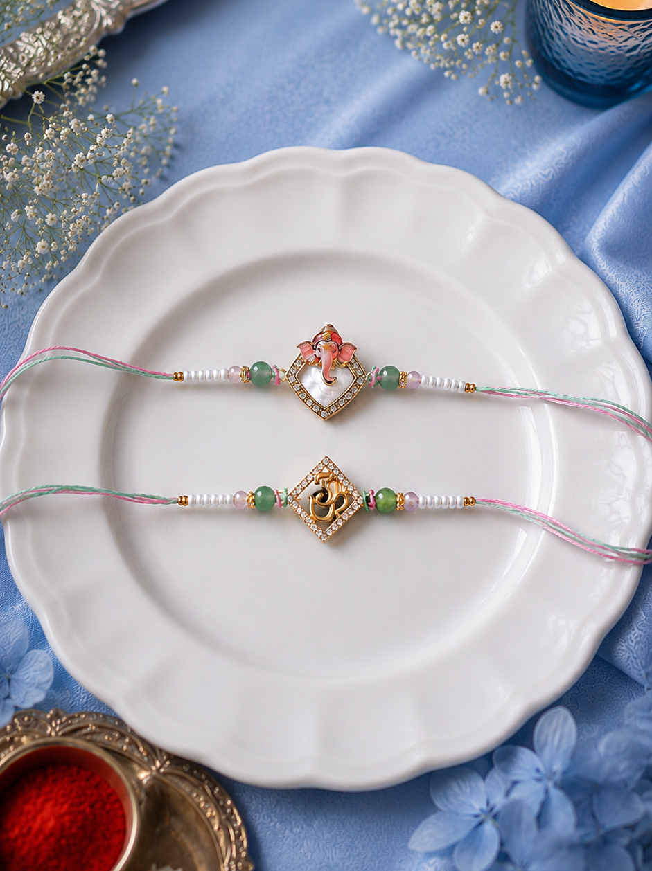 Ganesha Set of 2 Rakhi