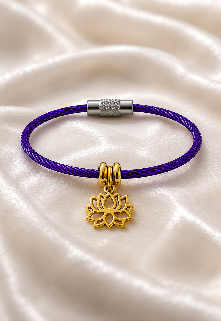 Lotus Charm Rakhi Bracelet for Infant and aged below 5 years.