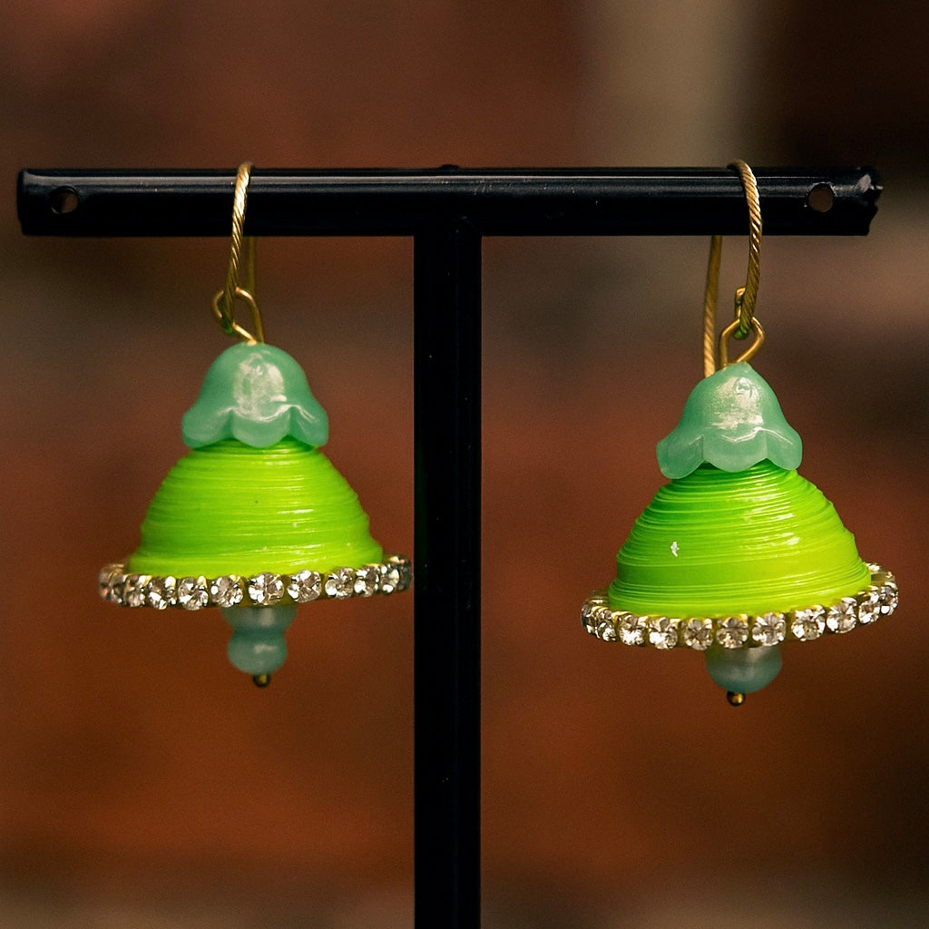Lily Pearl latkan Jhumki - Customisation of colors are available.