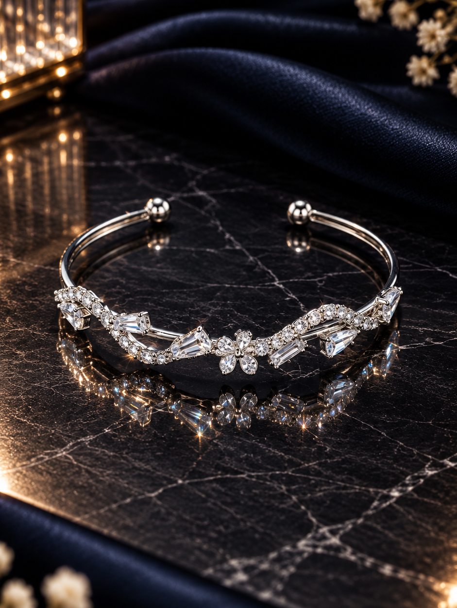 Anti-Tarnish Princess Zirconia Bracelet