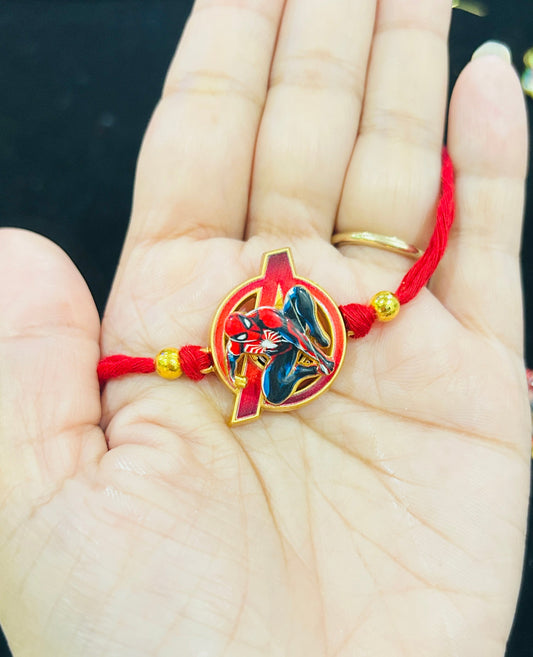 Spiderman Spinner Rakhi with Chocolate