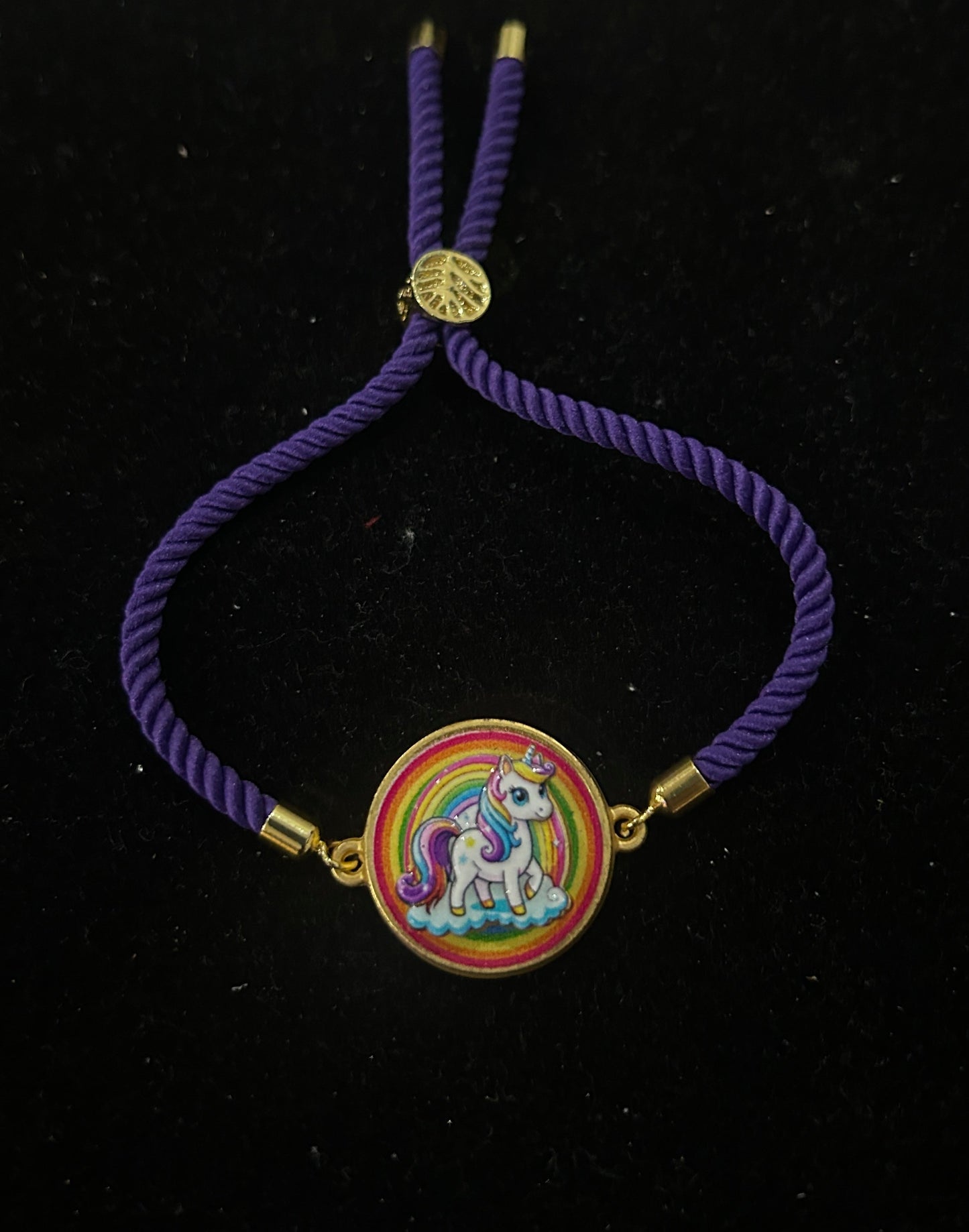Unicorn Spinner purple bracelet Rakhi with Chocolate