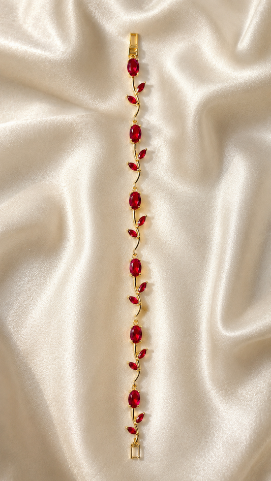 Trendy Tulip Bracelet a gift for Friendship Day (Red)