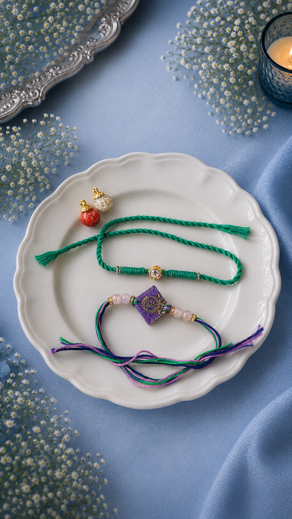 Resin Crystal Rakhi