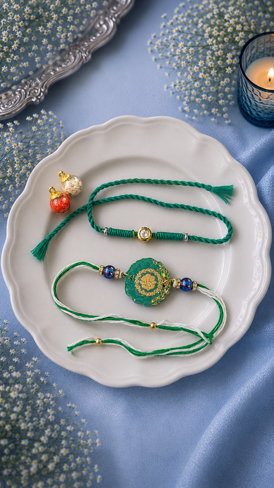 Resin Crystal Rakhi