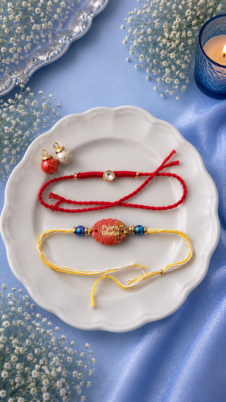 Resin Crystal Rakhi