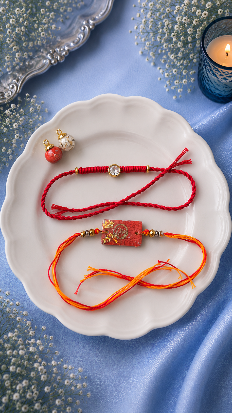 Resin Crystal Rakhi