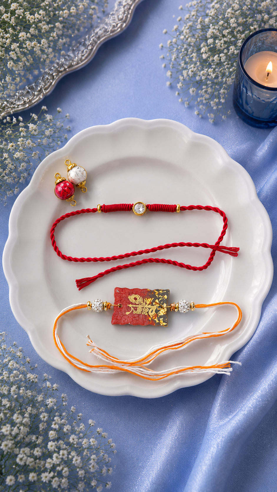 Resin Crystal Rakhi