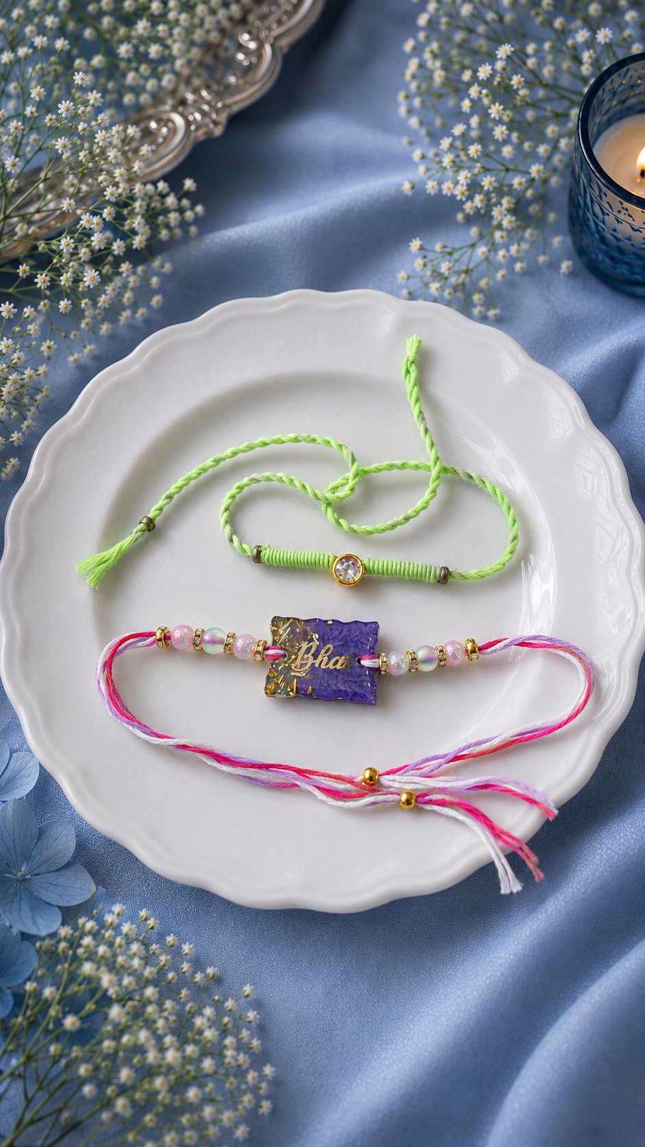Resin Crystal Rakhi
