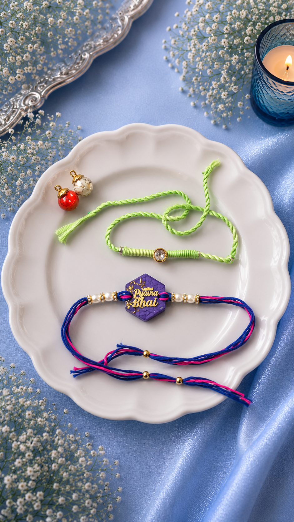 Resin Crystal Rakhi
