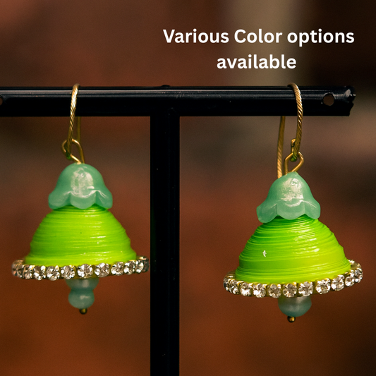 Lily Pearl latkan Jhumki - Customisation of colors are available.