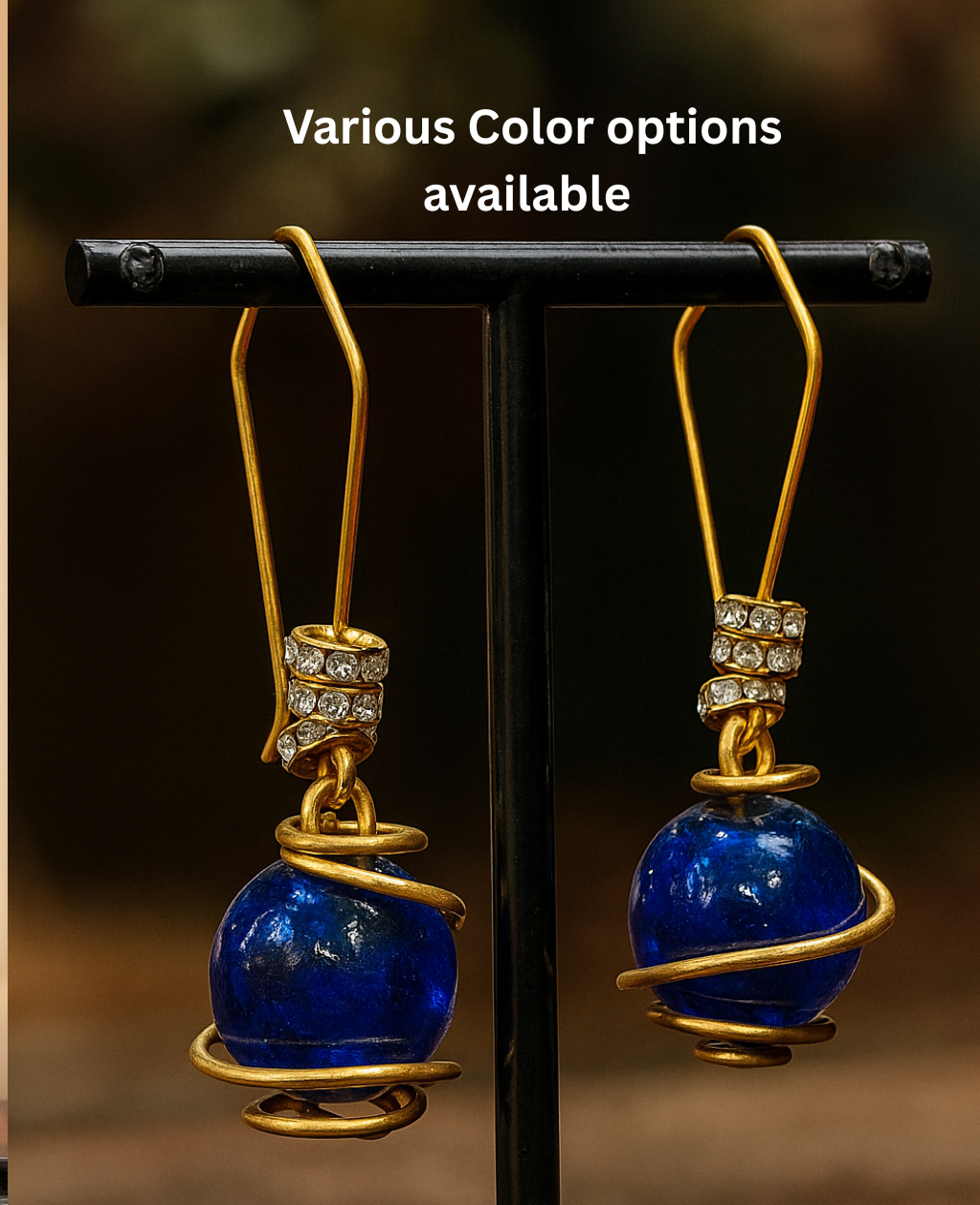 Celestial Gemstone Drop Earrings