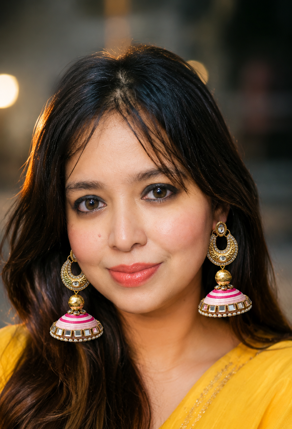 Kundan Chandbali Jhumka