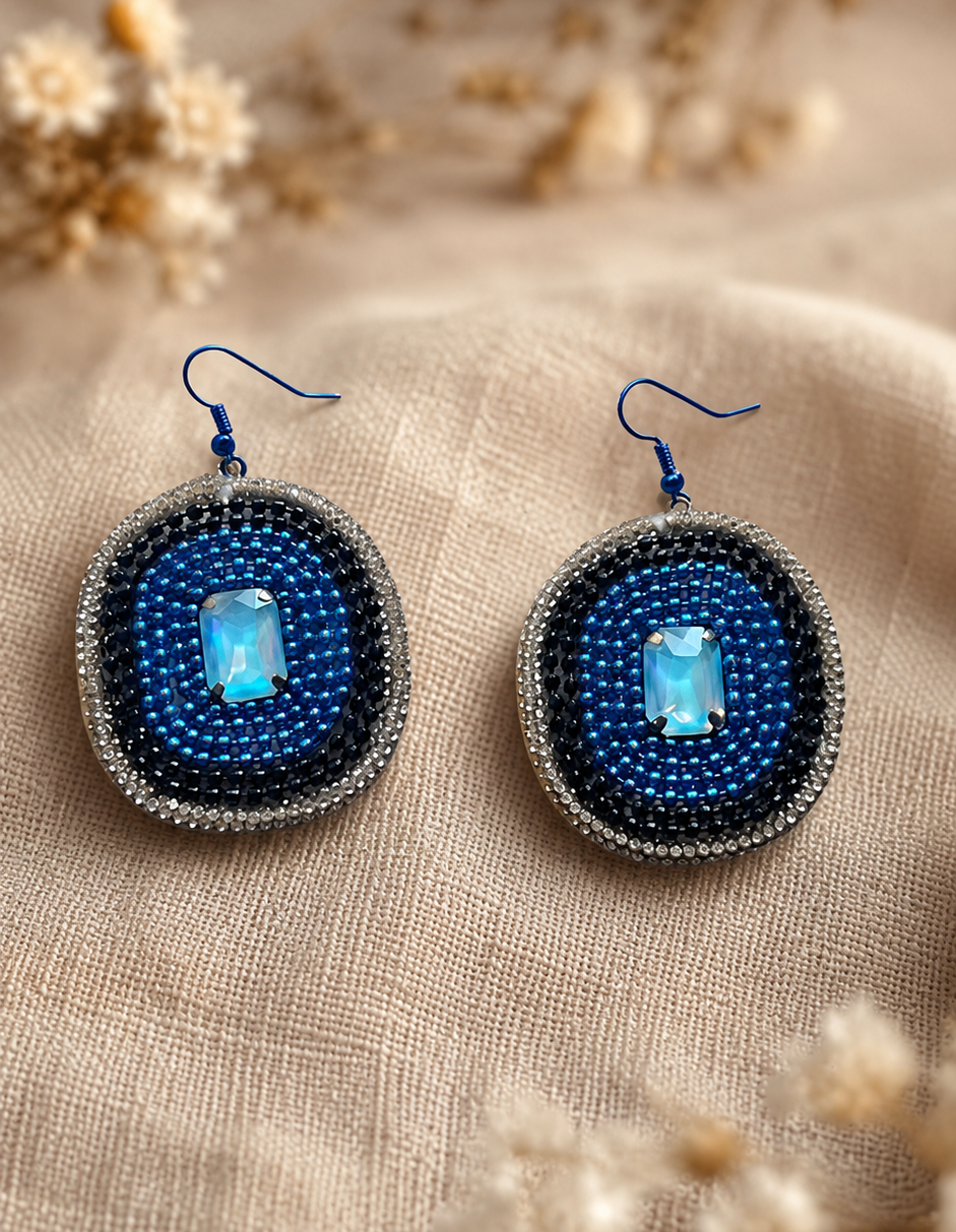 Blue Radiant Earrings